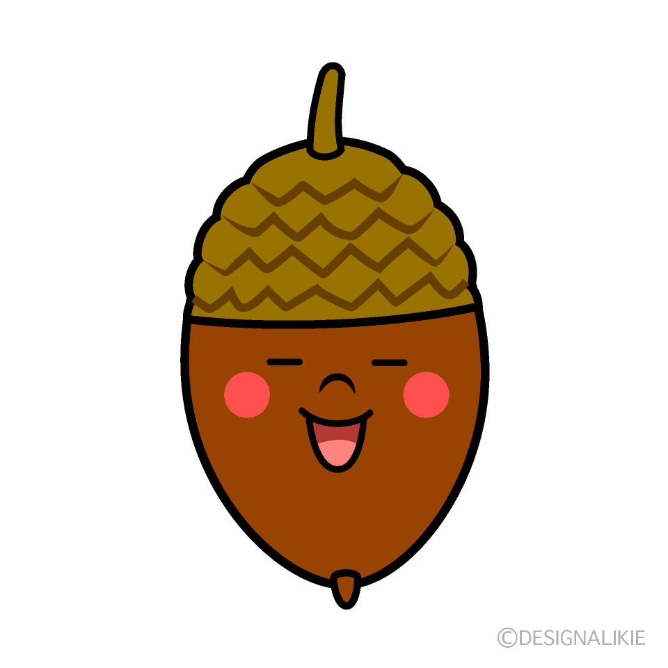 満足気などんぐりキャラ