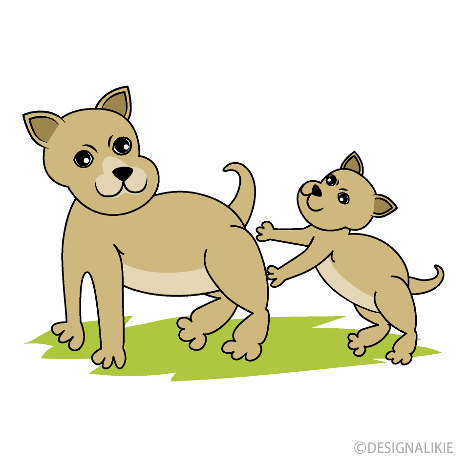 犬の親子