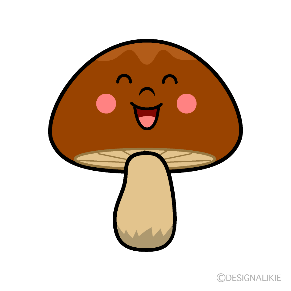 笑顔のきのこキャラ