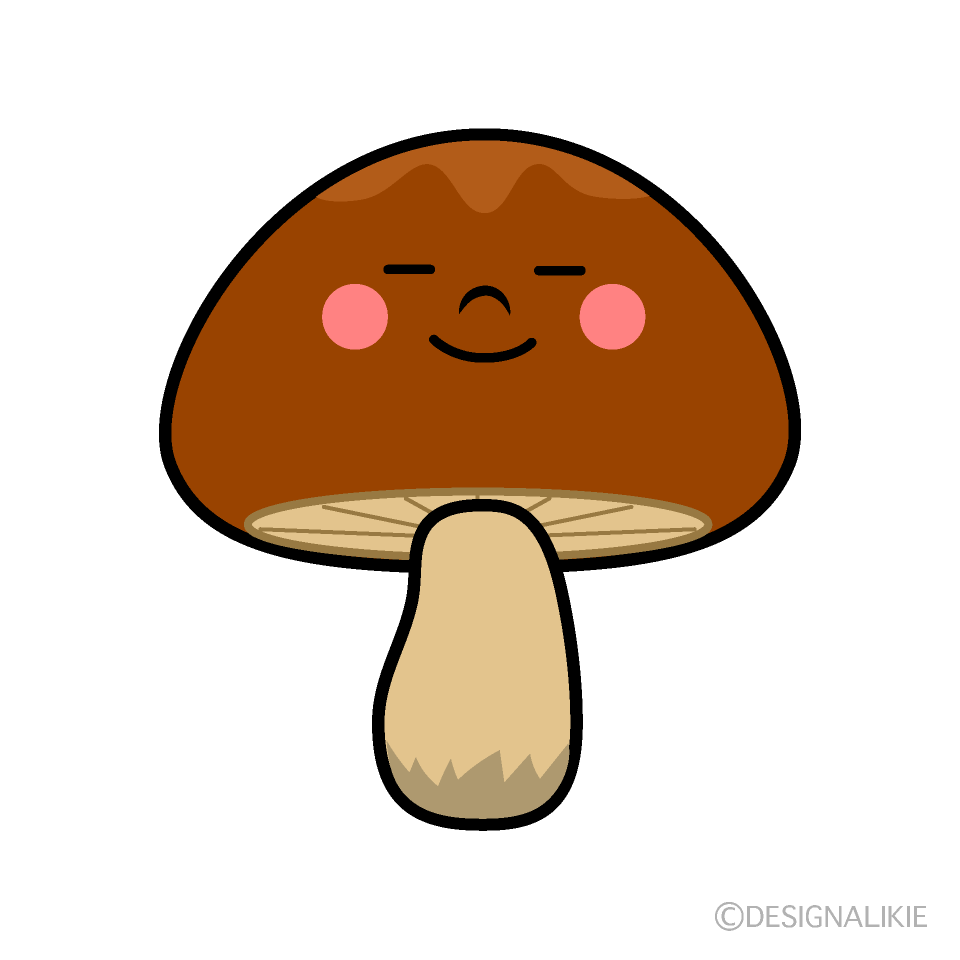 満足気なきのこキャラ