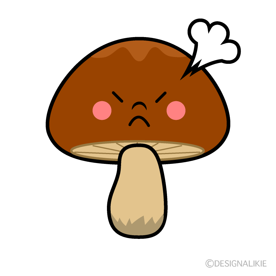 怒るきのこキャラ