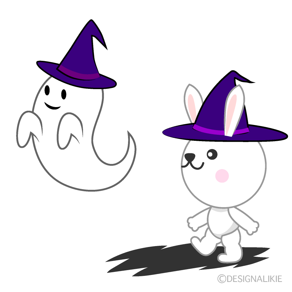 オバケとウサギ