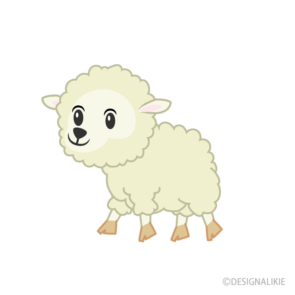歩く羊キャラクター