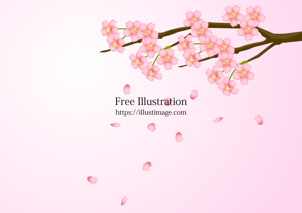 花びら散る桜