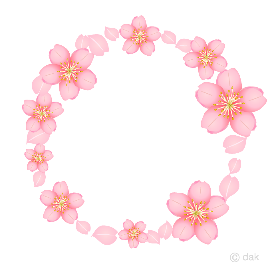 桜の花リース