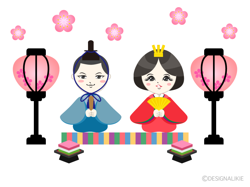 アニメ風のひな祭り