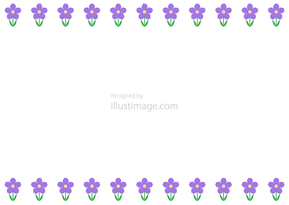 かわいいスミレの花枠