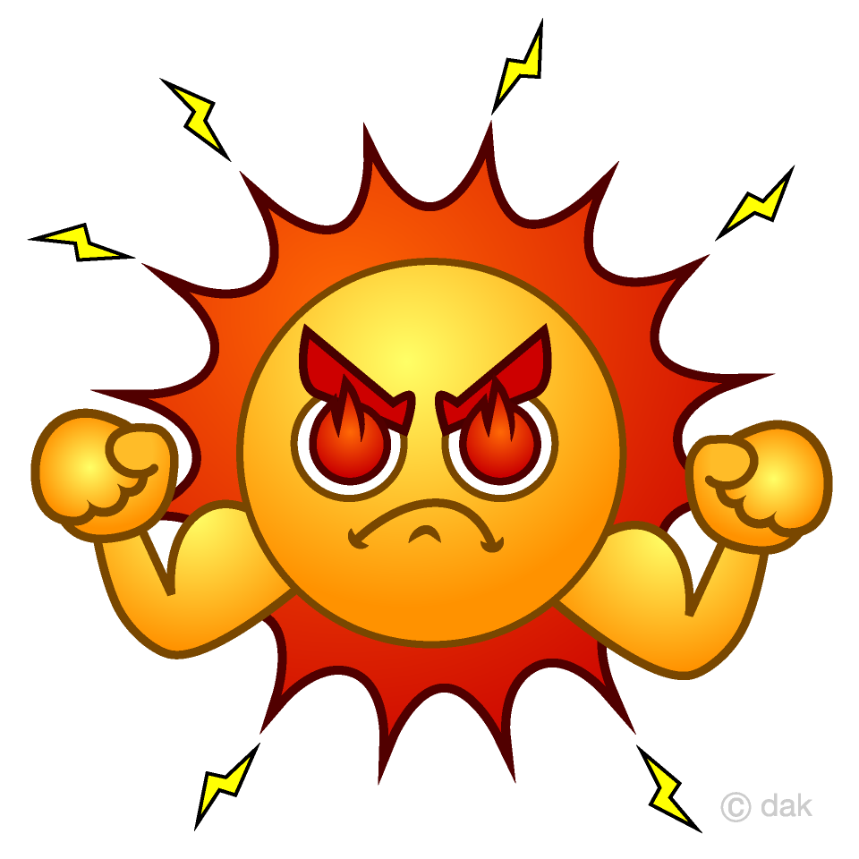 エネルギッシュな太陽