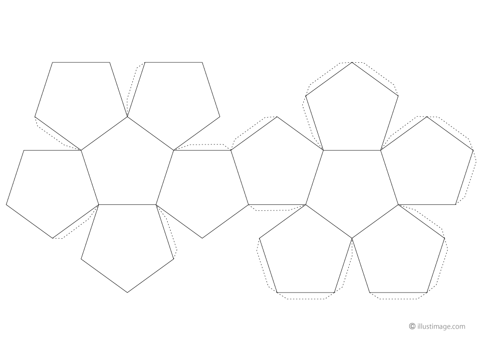 12面体展開図