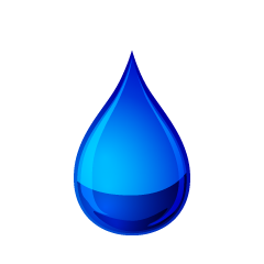 青い水滴