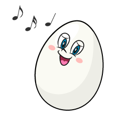 歌う卵キャラクター