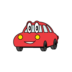 赤い車キャラクター