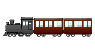 3両の機関車