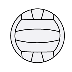 シンプルなバレーボール