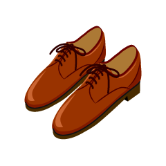 茶色革靴