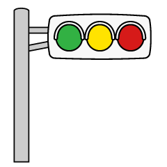 電柱の信号機