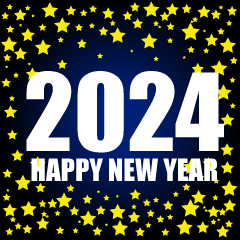 星のHAPPY NEW YEAR 2023カード