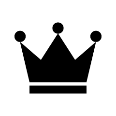シンプルな王冠シルエット