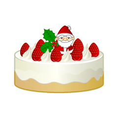 サンタクロースのクリスマスケーキ