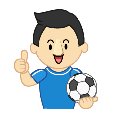 いいねするサッカー選手