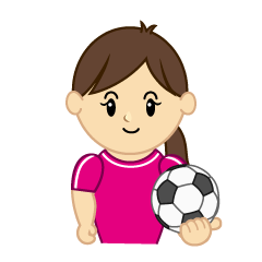 女子サッカーキャラ