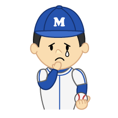 悲しい野球少年