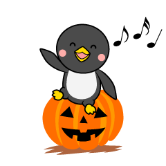 ハロウィンのペンギンキャラ