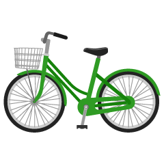 緑色の自転車