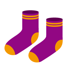 紫の靴下
