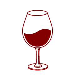 赤ワイングラスマーク