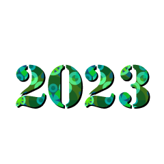 緑和柄の2023