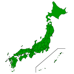 都道府県の日本地図