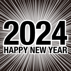 2023 Happy New Year　漫画風
