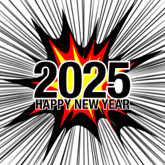 2024 Happy New Year 爆発