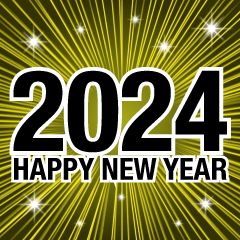 Happy New Year 2023 黄爆発