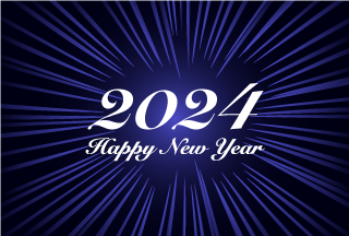 Happy New Year 2024 ブルースパーク