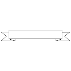 長い見出し白黒リボン