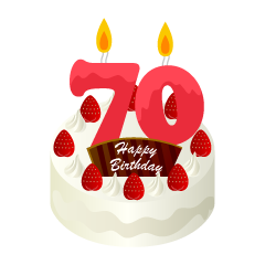70歳の誕生日ケーキ