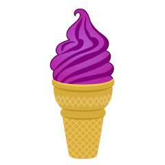 紫いもソフトクリーム