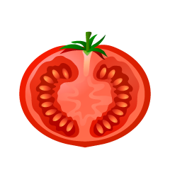 カットしたトマト