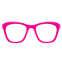 ピンク眼鏡