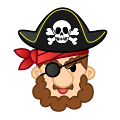 デブっちょ海賊の顔