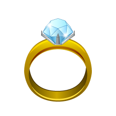 金のダイヤ婚約指輪
