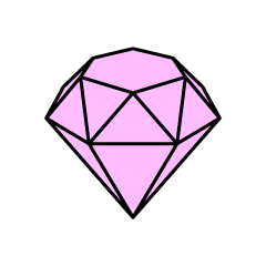 シンプルなピンクダイヤモンド