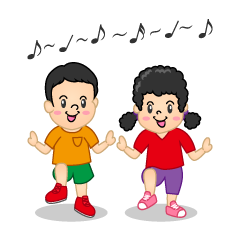 踊る子供