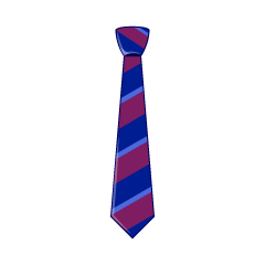 紺と紫縞ネクタイ