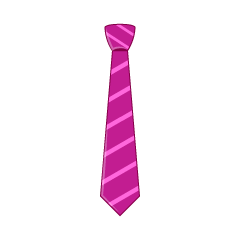 ピンク縞ネクタイ