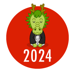 2024年龍の日の丸