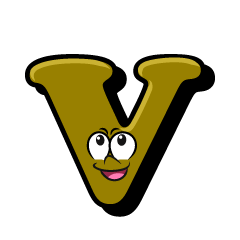 V（大文字）キャラキャラ