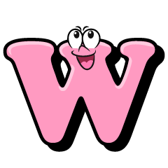 W（大文字）キャラキャラ